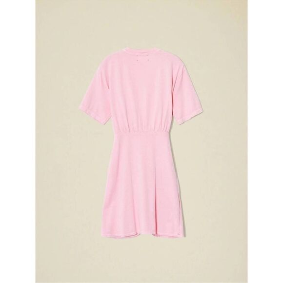 NWT XiRENA Emme Short Sleeve Tie Waist Mini T-Shirt Dress in Primrose size M - Picture 4 of 14